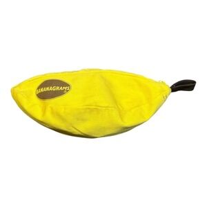 Bananagrams Game Travel Pouch Yellow Banana Case with Letter Tiles‎